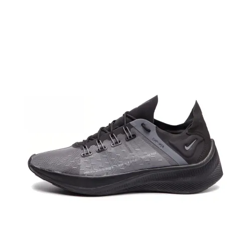 Nike EXP X14 Амортизаторы Slip-resistant Низкий Топ Повседневные Беговые кроссовки Мужские Черные Серые