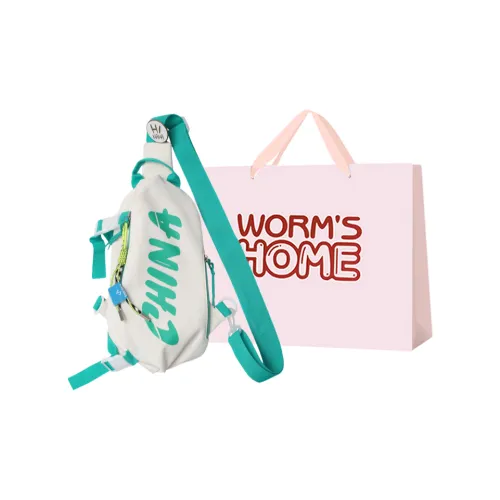 Worm's Home Нейлоновая сумка Sling стандартная унисекс белый серый черный зеленый