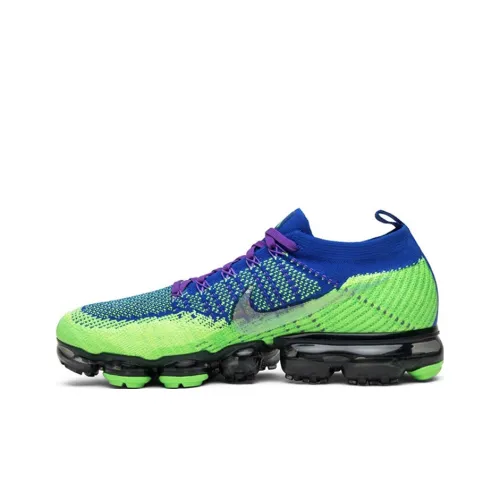 Nike Air Vapormax Low Топ Повседневные Беговые Кроссовки Мужские Синие Зеленые Выпуск 2017