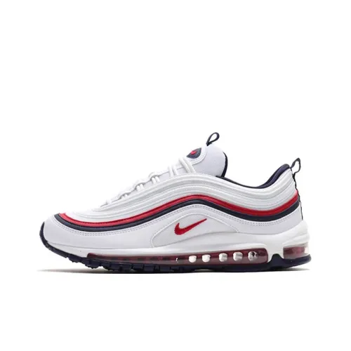 Nike Air Max 97 Легкий Амортизирующие Низкие Кроссовки для Бега Женские Белые