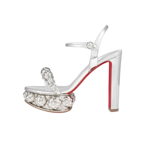 CL one Ремень Сандалии 13cm Женские Серебряные