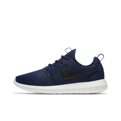 Nike Roshe Two Нескользящий Легкий Низкий Топ Беговые Кроссовки Мужские Синие