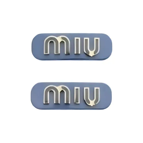 MIU MIU Эмаль Заколки для волос Женские Синие