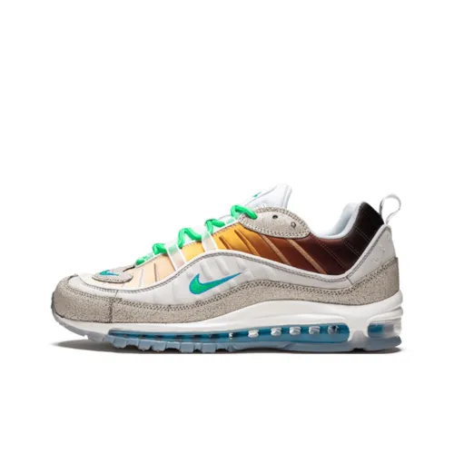 Nike Air Max 98 Low Топ Air Cushion Повседневные Беговые Кроссовки Унисекс Многоцветные