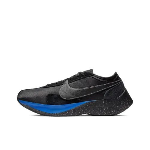 Nike Moon Racer Shock Absorbers Slip-Resistant Low Top Casual Running Shoes Unisex Black Blue Найк Мун Рейсер Шок Абсорберз Слип-Резистент Низкий Топ Повседневные Беговые Кроссовки Унисекс Черный Синий