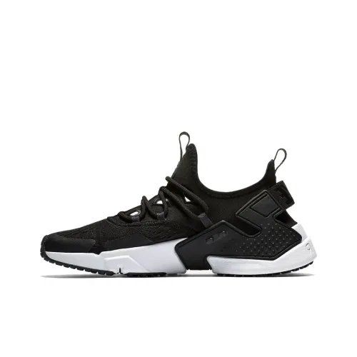 Nike Air Huarache Воздух Drift Breathe Low Топ Беговые кроссовки Унисекс Черный белый