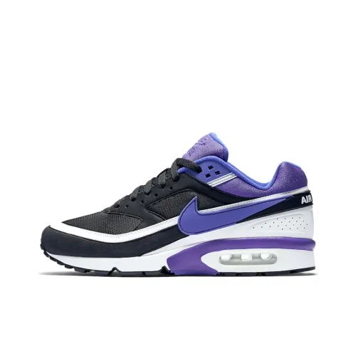 Nike Air Max BW Low Топ Беговые кроссовки Унисекс Черный Фиолетовый 2016