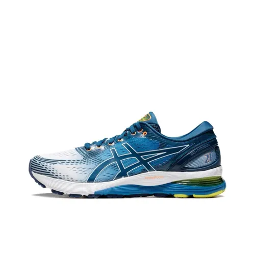 Asics Gel Nimbus 21 Low Топ Беговые кроссовки Мужские Синие
