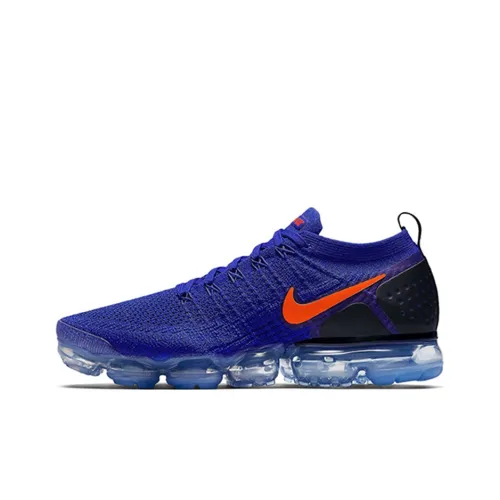 Nike VaporMax Flyknit 2 Low Топ Air Cushion Повседневные Беговые Кроссовки Мужские Синие