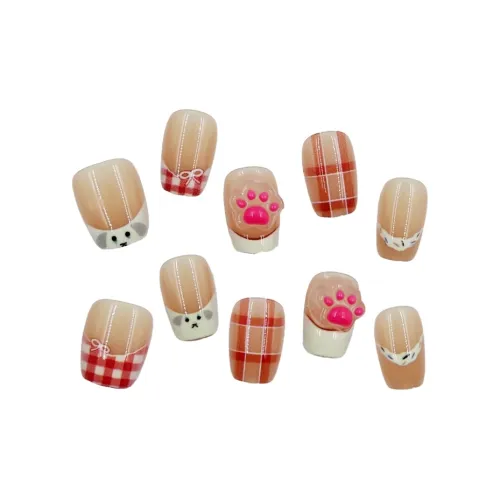 MAXFINE Оригинальный тяжелый ручной кошачий коготь False Nail короткий квадратный