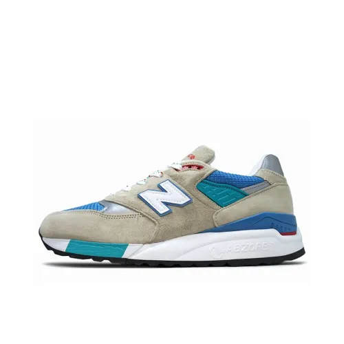 New Balance NB 998 Low Топ Беговые кроссовки Мужские Серый Синий
