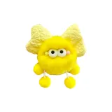 Маленький угольный шар с бантом - желтый