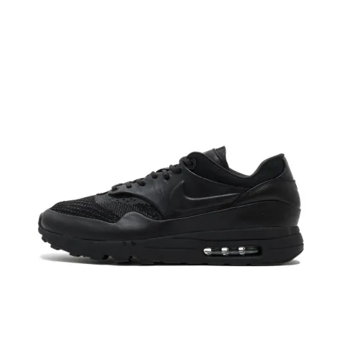 Nike Air Max 1 Low Топ Беговые кроссовки Мужской Черный