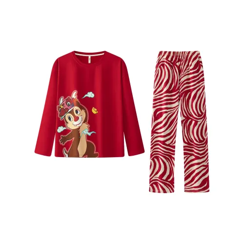 Gongdie X Disney Пижамный комплект унисекс красный