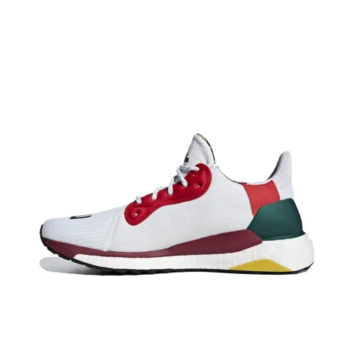 Pharrell Williams x Adidas Solar Glide Slip-Resistant Shock Absorbers Low Top Marathon Running Shoes Men's White Фаррелл Уильямс x Adidas Solar Glide противоскользящие амортизаторы низкий топ марафон беговые кроссовки мужские белые