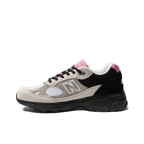 New Balance NB 991,9 Low Top Марафон Беговые кроссовки Мужские Серый Розовый Сделано в Великобритании