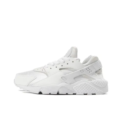 Nike Huarache Run Шок Absorbers Противоскользящие Устойчивые к истиранию Низкий Топ Беговые кроссовки Женские Белые