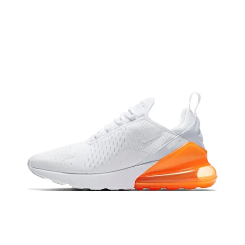 Nike Air Max 270 Low Беговые кроссовки Мужские Белый Оранжевый