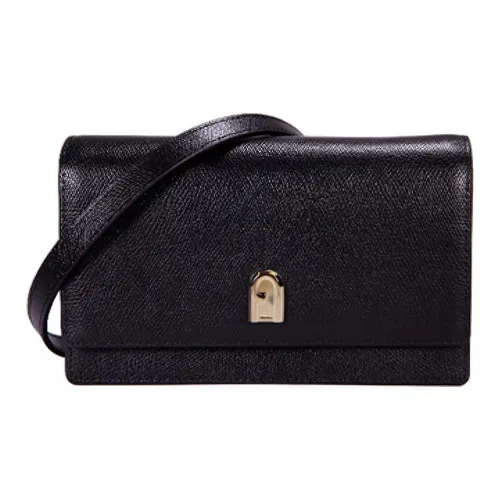 Furla Сумка через плечо из коровьей кожи маленькая квадратная сумка сумка через плечо стандартная женская черная