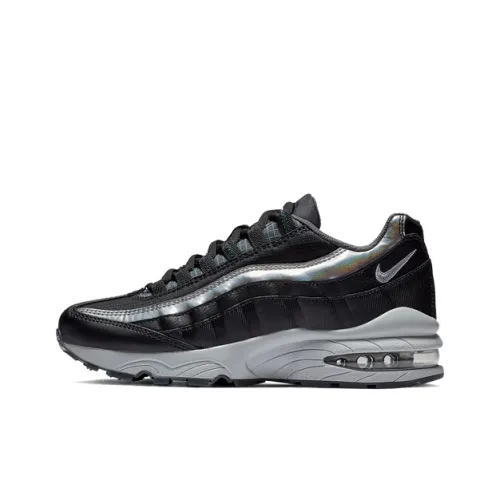 Nike Air Max 95 Low Беговые кроссовки Женские Черные Серебряные