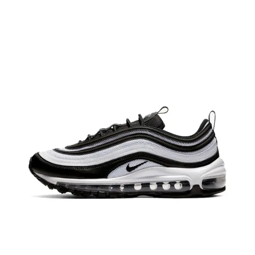 Nike Air Max 97 Черный Белый Низкий Топ Беговые Кроссовки Женские Черный Белый