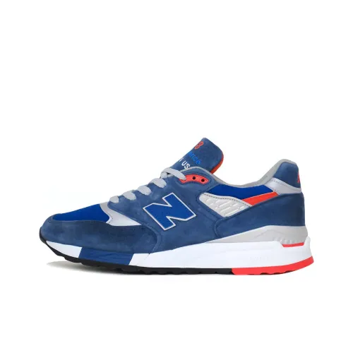 New Balance NB 998 Low Топ Беговые кроссовки Унисекс Синий Красный