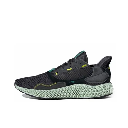 Adidas Alphaedge 4D Амортизаторы Удачи Сопротивление Терте Низкий Топ Повседневные Беговые кроссовки Унисекс Черный Зеленый