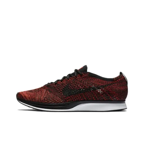 Nike Flyknit Racer Амортизаторы Shock противоскользящий низкий топ кроссовки для бега на марафон мужской красный
