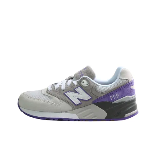 New Balance NB 999 Low Топ Повседневные Беговые Кроссовки Унисекс Серый Фиолетовый