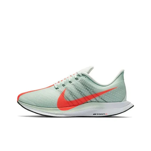 Nike Pegasus 35 Дышащий Легкий Rebound Низкий Топ Марафон Беговые кроссовки Унисекс Зеленый Красный