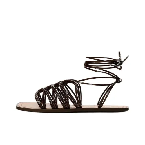 ZARA Римские сандалии Женские Коричневые