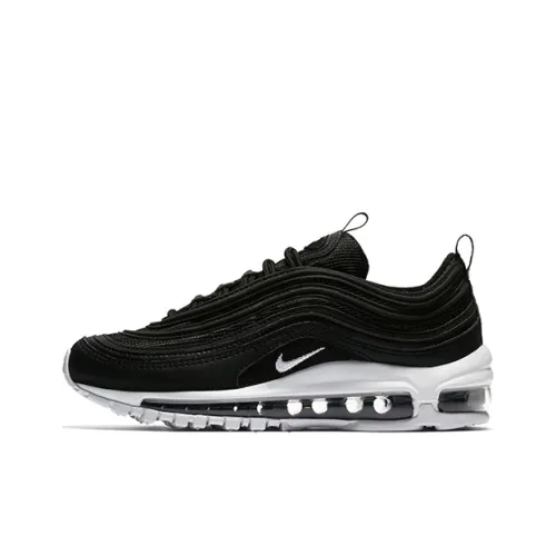 Nike Air Max 97 Легкий Низкий Топ Повседневная Беговая Обувь Женская Черный Белый