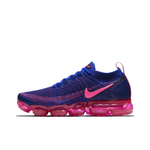 Nike VaporMax Flyknit 2 Low Топ Беговые кроссовки Женские Гонки Розовый