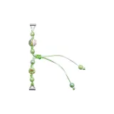 Счастливая кошка Зеленая - Одиночный ряд бусин, веревка для натяжения ремня