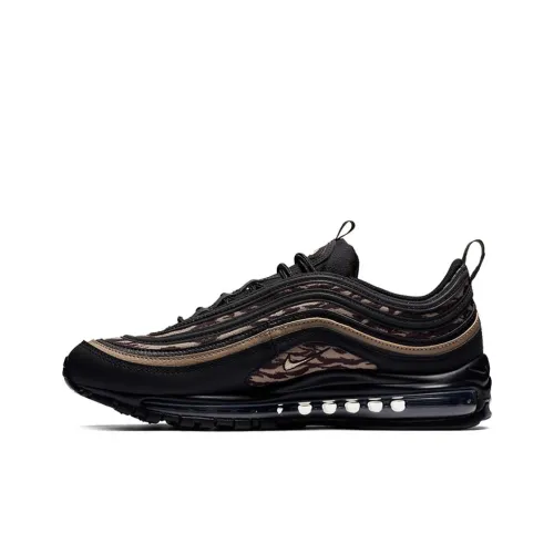 Nike Air Max 97 AOP Low Топ Беговые кроссовки Мужской Черный Камуфляж