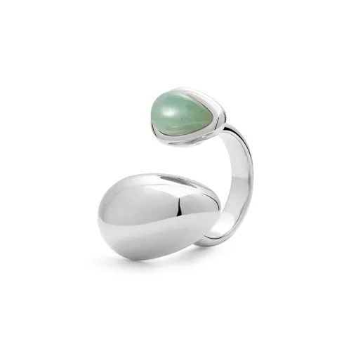 NEVERFAR Зеленый Авантюрин Кольца Унисекс