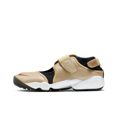 Nike Air Rift Shock Absorbers Slip-resistant Low Top Casual Running Shoes Women's Gold