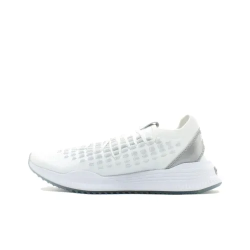 PUMA AVID Нескользящий Легкий Низкий Топ Марафон Беговые кроссовки Унисекс Белый