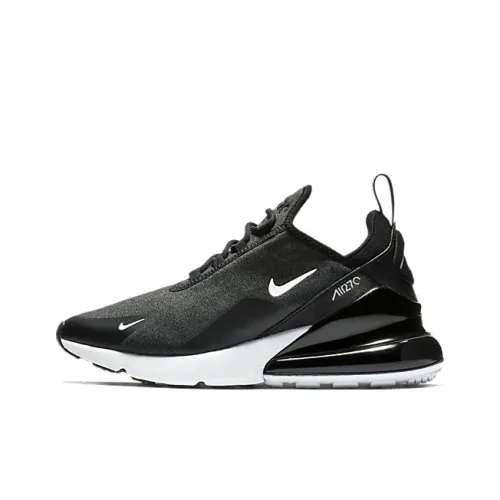 Nike Air Max 270 Low Топ Марафон Беговые кроссовки Женские Черный белый