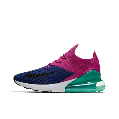 Nike Air Max 270 Low Беговые кроссовки Мужские Синие Зеленые Фиолетовые