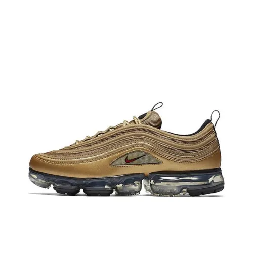 Nike Vapormax 97 Low Топ Беговые кроссовки Мужской Черный Золотой
