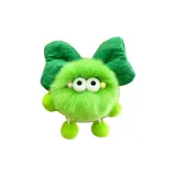 Маленький угольный шар с бантом - зеленый