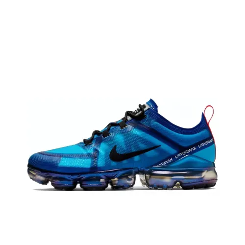 Nike VaporMax 2019 Амортизация Низкий Топ Беговые кроссовки Мужские Синий Звездное Небо