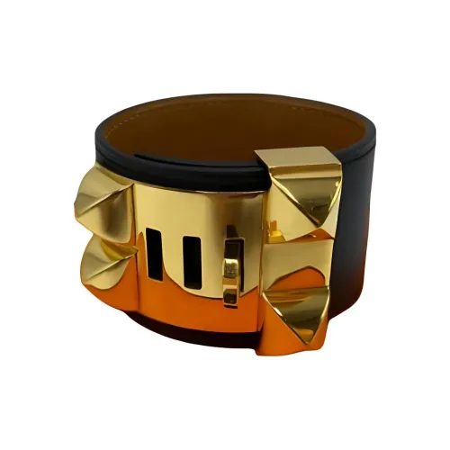 HERMES Кожа Наручные повязки Женские Черный