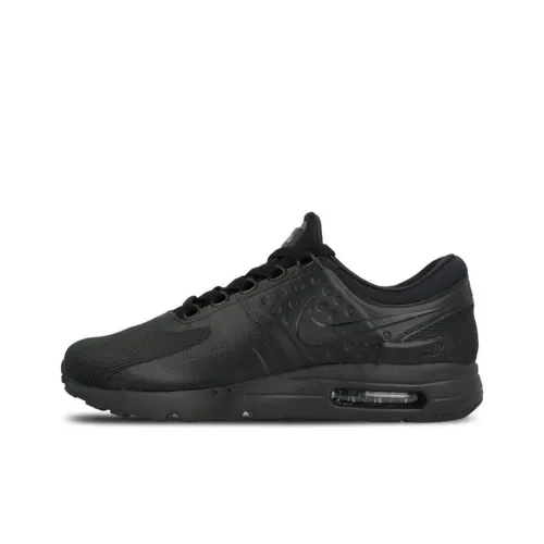 Nike Air Max ZERO Low Топ Марафон Беговые кроссовки Унисекс Черный