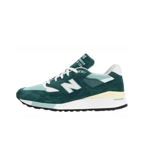 New Balance NB 998 Low Топ Марафон Беговые кроссовки Унисекс Зеленый Винтаж