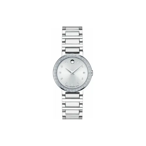 MOVADO Кварцевый Movement Женские Часы 26,5 мм Серебряные