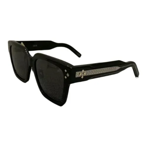 DIOR В зависимости от официального сайта Квадратные солнцезащитные очки Мужские Черные