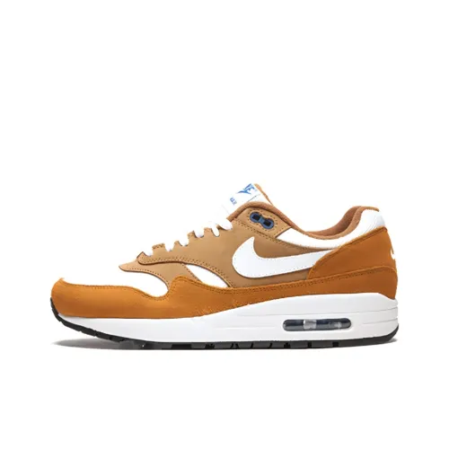 Nike Air Max 1 Low Топ Повседневные Беговые Кроссовки Мужские Белые Желтые