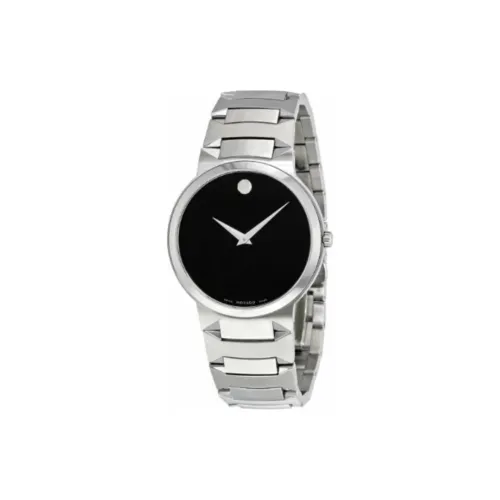 MOVADO Sky Mu Collection Кварцевый механизм Мужские часы Циферблат 38 мм Черный корпус из нержавеющей стали